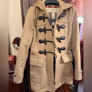 Burberry tan wool blend jacket